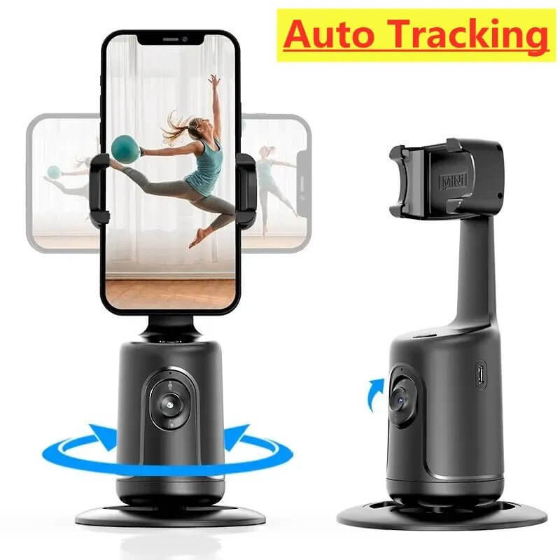 360 Auto Face Tracking Gimbal AI Smart Gimbal Face Tracking Auto Phone Holder For Smartphone Video Vlog Live Stabilizer Tripod - DBMP (Electronics And More Store)