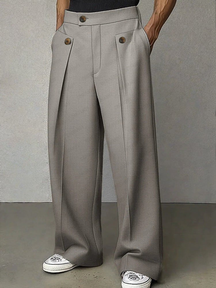 Men's Straight Anti-wrinkle Ironing-free Business Casual Pants - DBMP Shop
