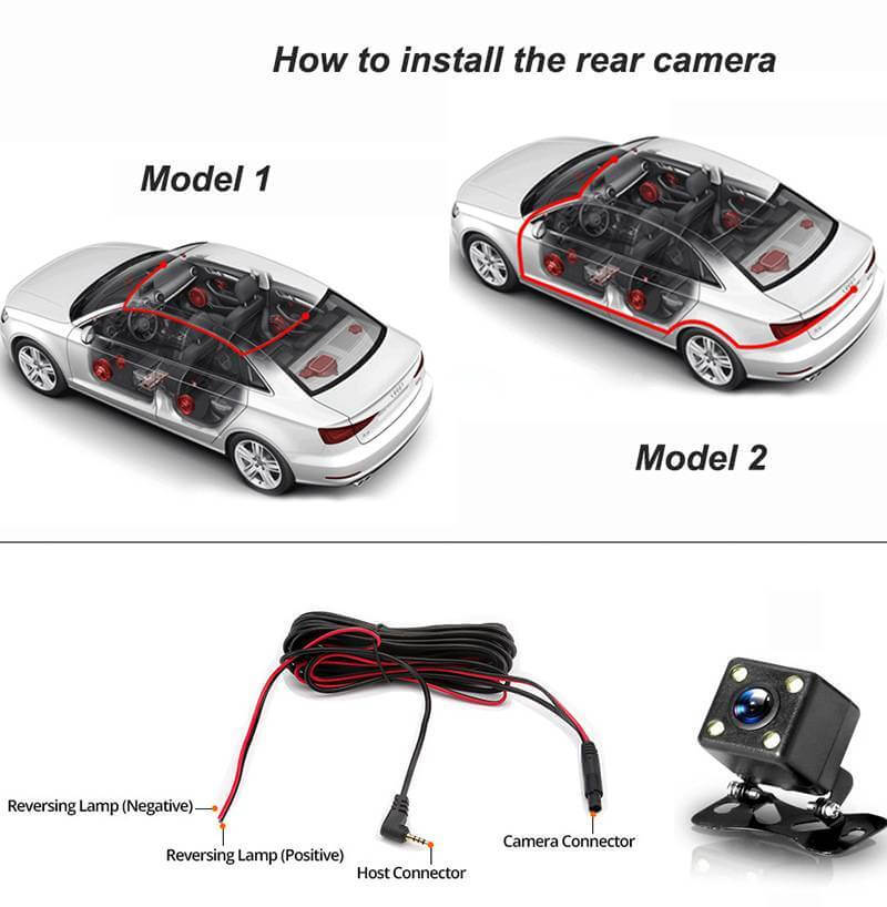 Dash Cam Car HD 1080P Front Rear Inside Dual Lens Video Recorder Camera G - Sensor - DBMP (Electronics And More Store)