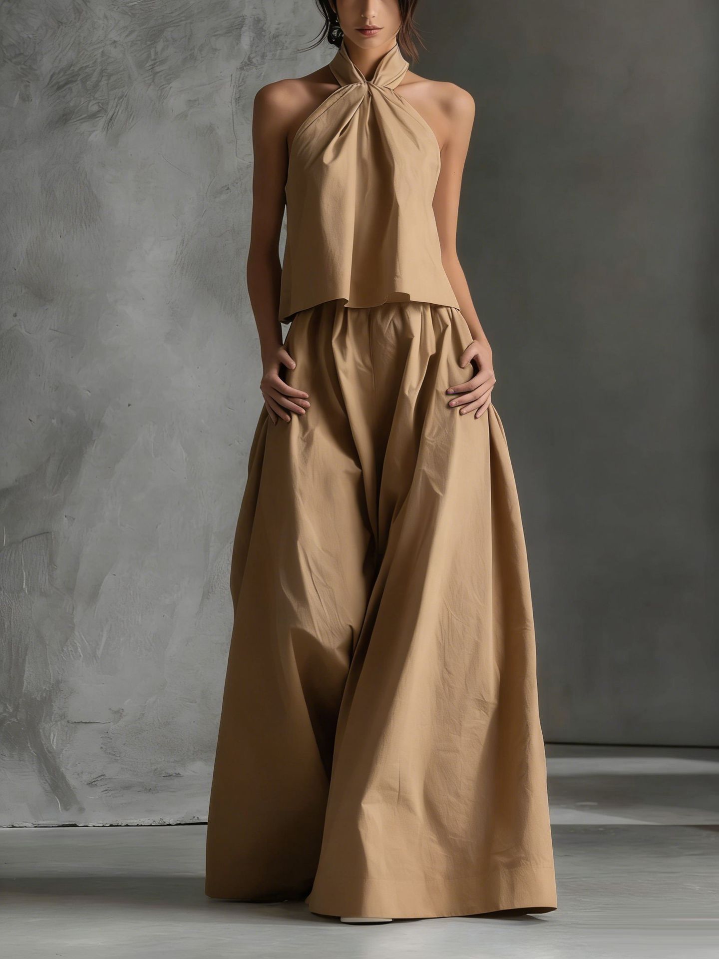 Loose - fitting Sleeveless Top And Wide - leg Pants Two - piece Set - DBMP Shop