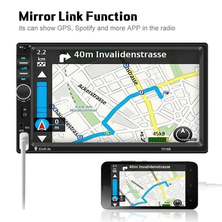 European, American And British Stock Related Baodafeng 2Din Car MP5 Player Car Radio 7 Inch Touch Screen Bluetooth USB AUX Stereo Wholesale - DBMP (Electronics And More Store)
