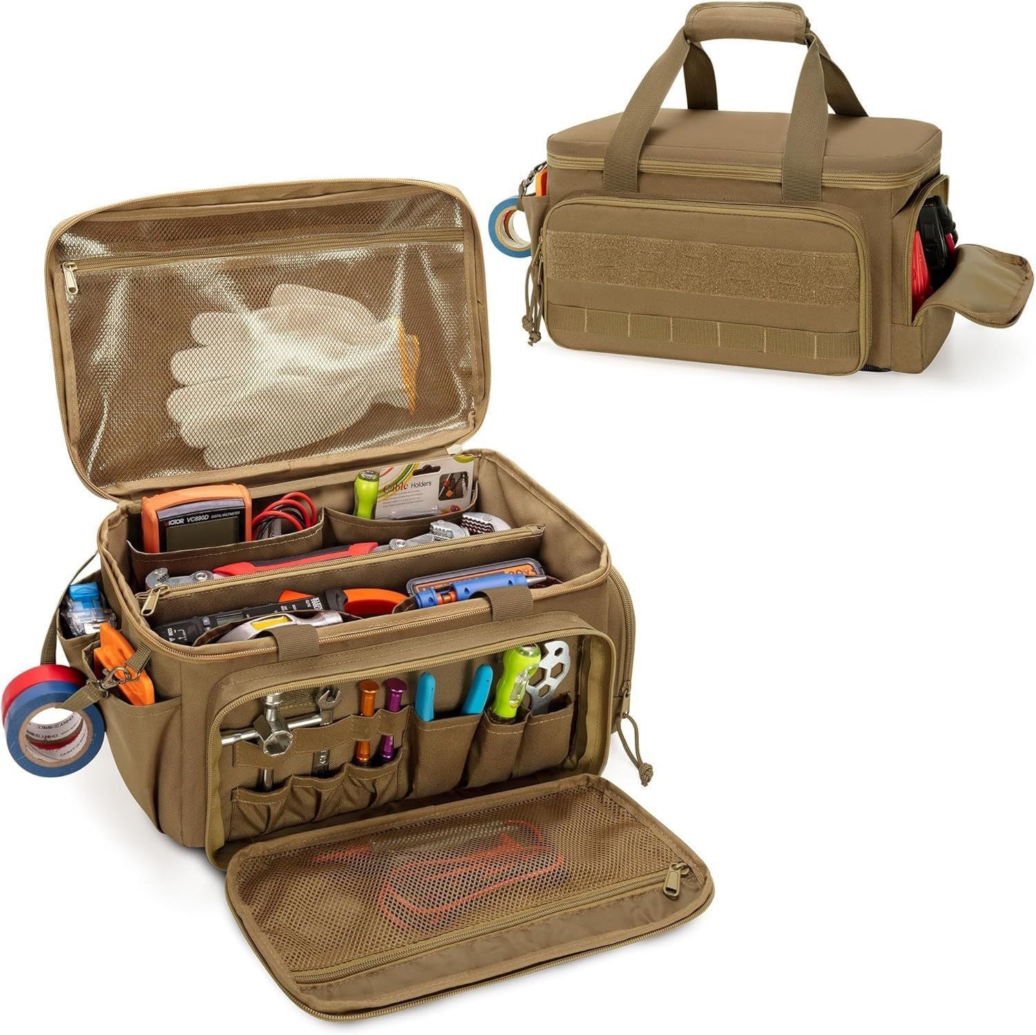 Mens Multi-Functional Handmade Tool Organizer Pouch