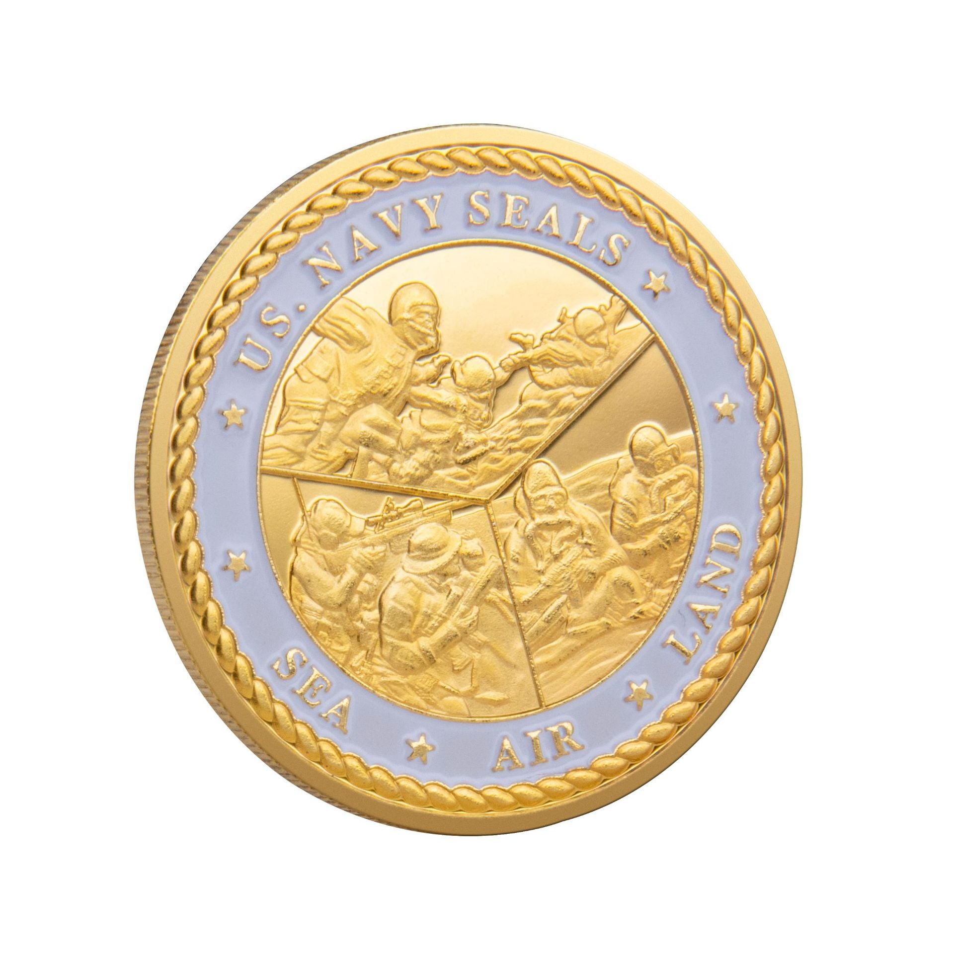 Military Commemorative Coins Embossed Paint Challenge Coins Custom Metal Crafts Badges