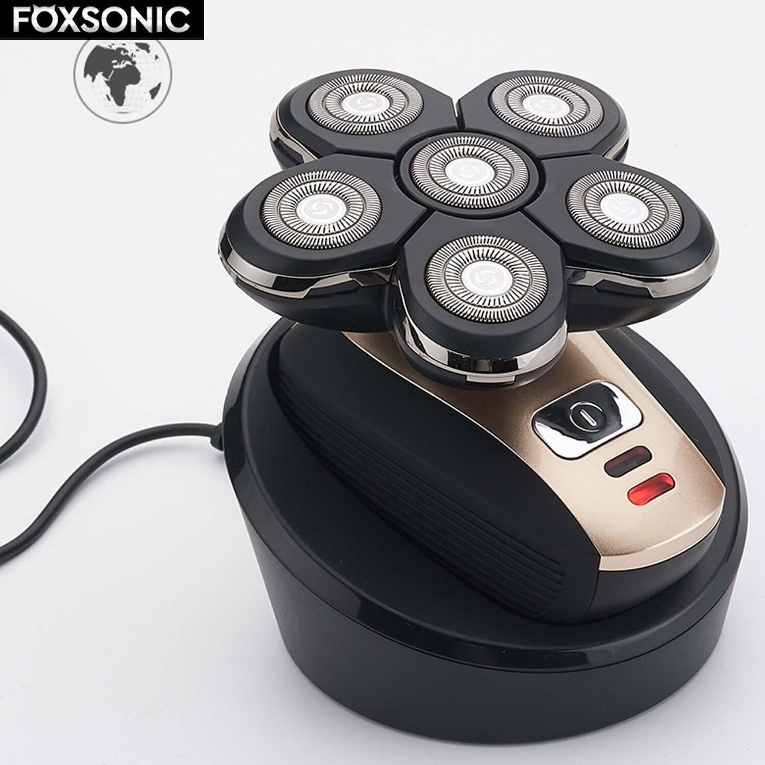 Smart Digital Men's Shaving Head Machine Five - head Electric Shaver Rechargeable Shaver - DBMP (Electronics And More Store)