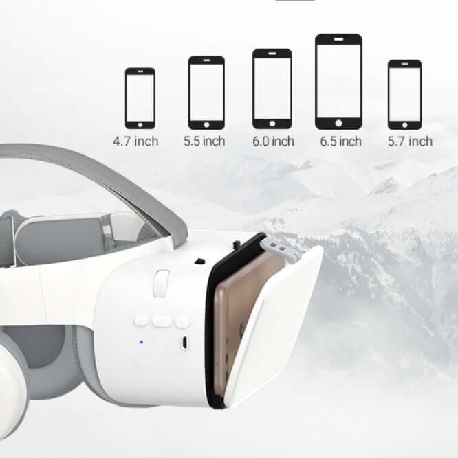 BOBO Z6 VR headset showcasing compatibility with various smartphone sizes: 4.7 to 6.6 inches, ideal for immersive 3D experiences.