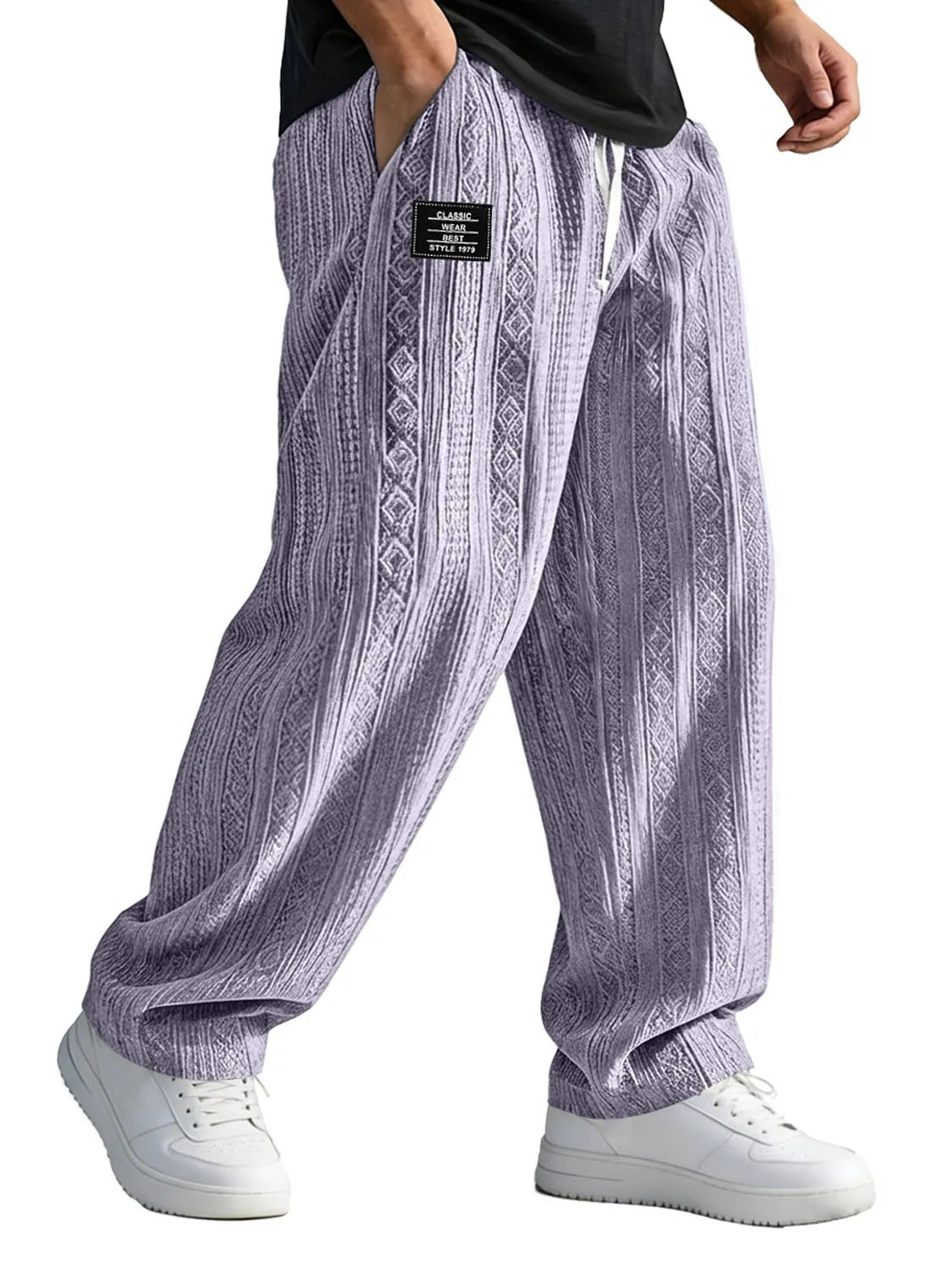 European And American Style Pocketed Straight - Leg Loose Lace - Up Sporty Casual Pants For SpringSummer - DBMP Shop