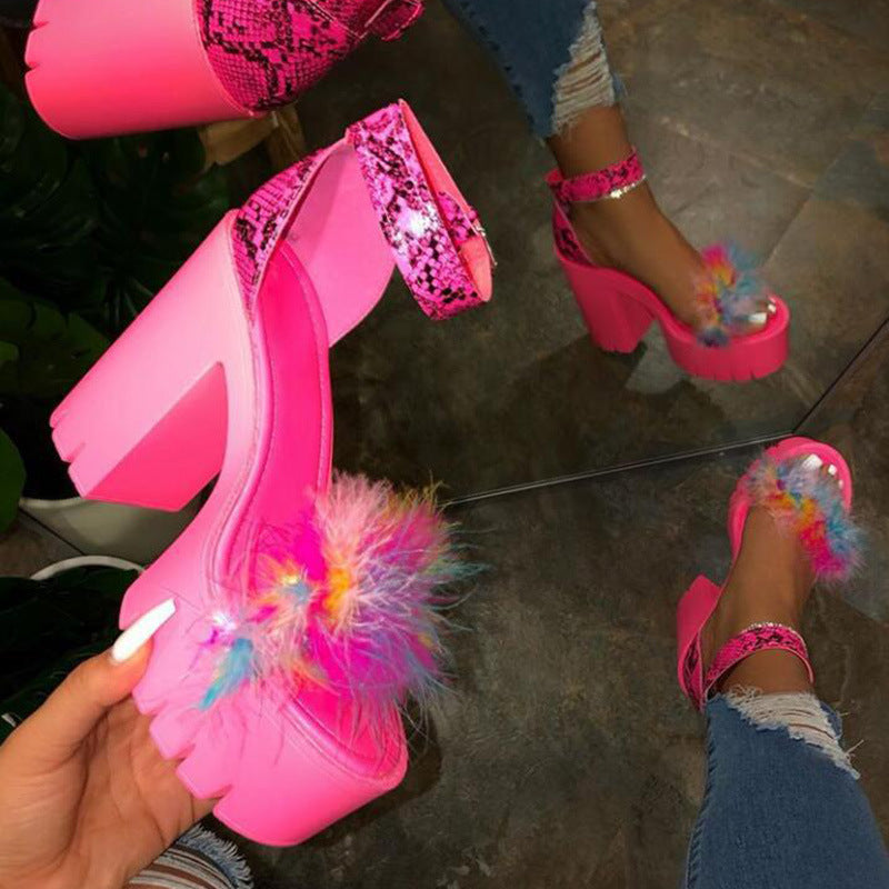 Large Size Women's Fashionable Breathable High Heels