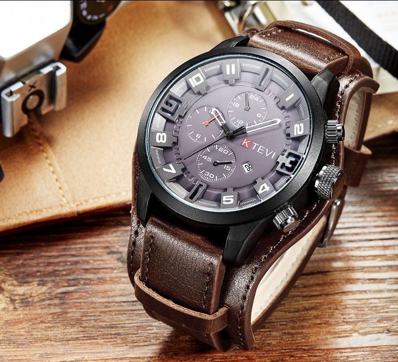 Mens Trendy Korean-style Sport Watch With A Bold Large Dial For Students - DBMP Shop