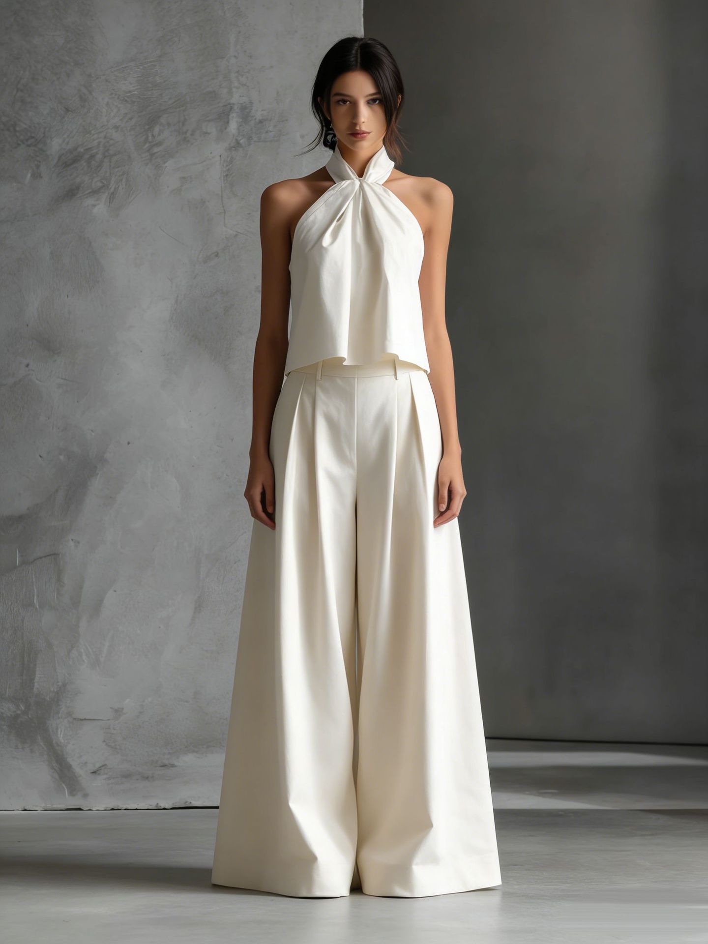 Loose - fitting Sleeveless Top And Wide - leg Pants Two - piece Set - DBMP Shop