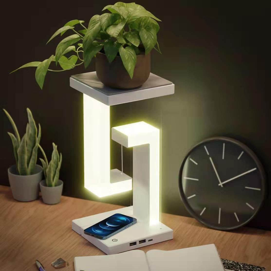 Creative Smartphone Wireless Charging Suspension Table Lamp Balance Lamp Floating For Home Bedroom - DBMP Shop