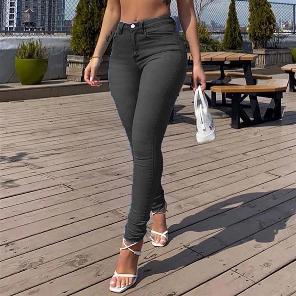 Sexy Peach Hip Skinny Jeans For Women - DBMP Shop