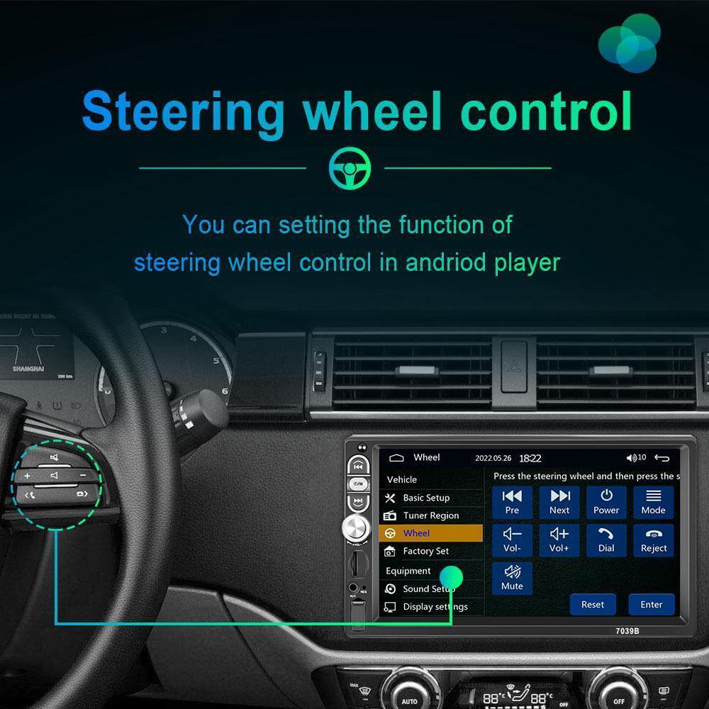 7 - inch Single - din Car Stereo, Single - din Car Radio And MP5 Player Supporting Carplay Android Auto - DBMP (Electronics And More Store)