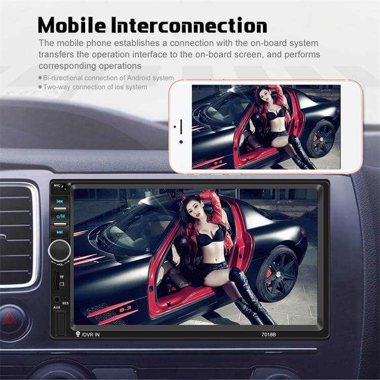 European, American And British Stock Related Baodafeng 2Din Car MP5 Player Car Radio 7 Inch Touch Screen Bluetooth USB AUX Stereo Wholesale - DBMP (Electronics And More Store)