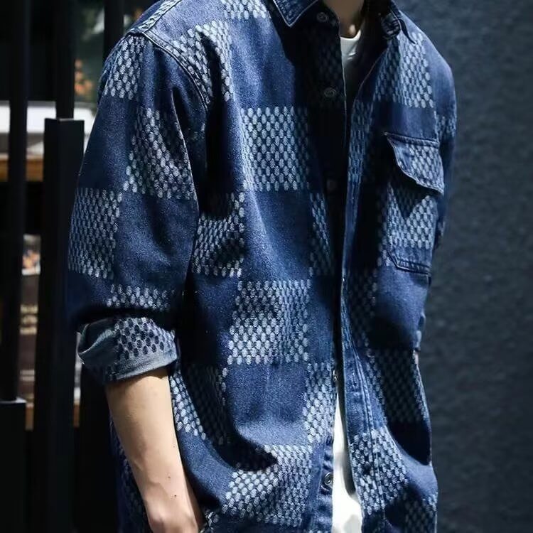 American Casual Pu Shuai Denim Shirt Coat - DBMP (Electronics And More Store)