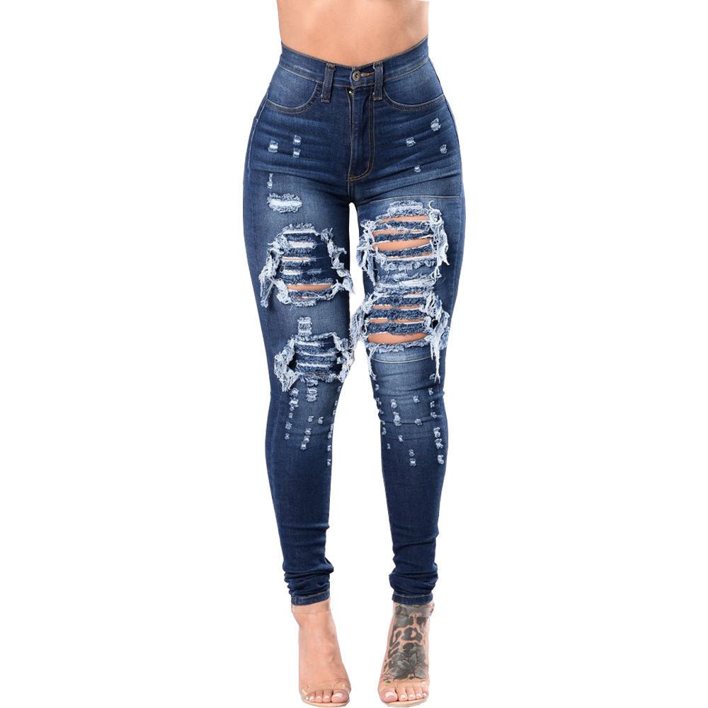 Ripped Jeans For Women Skinny Pants - DBMP Shop