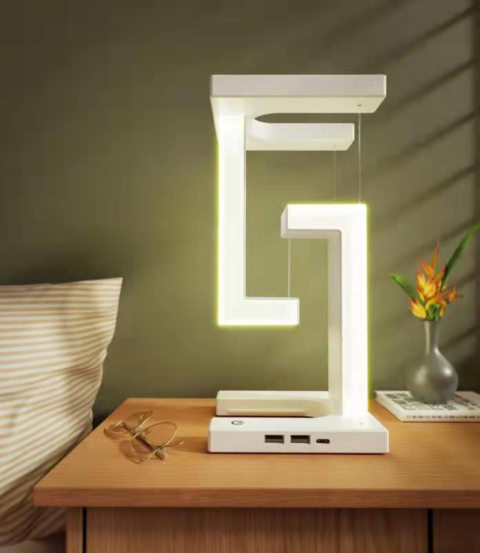 Creative Smartphone Wireless Charging Suspension Table Lamp Balance Lamp Floating For Home Bedroom - DBMP Shop