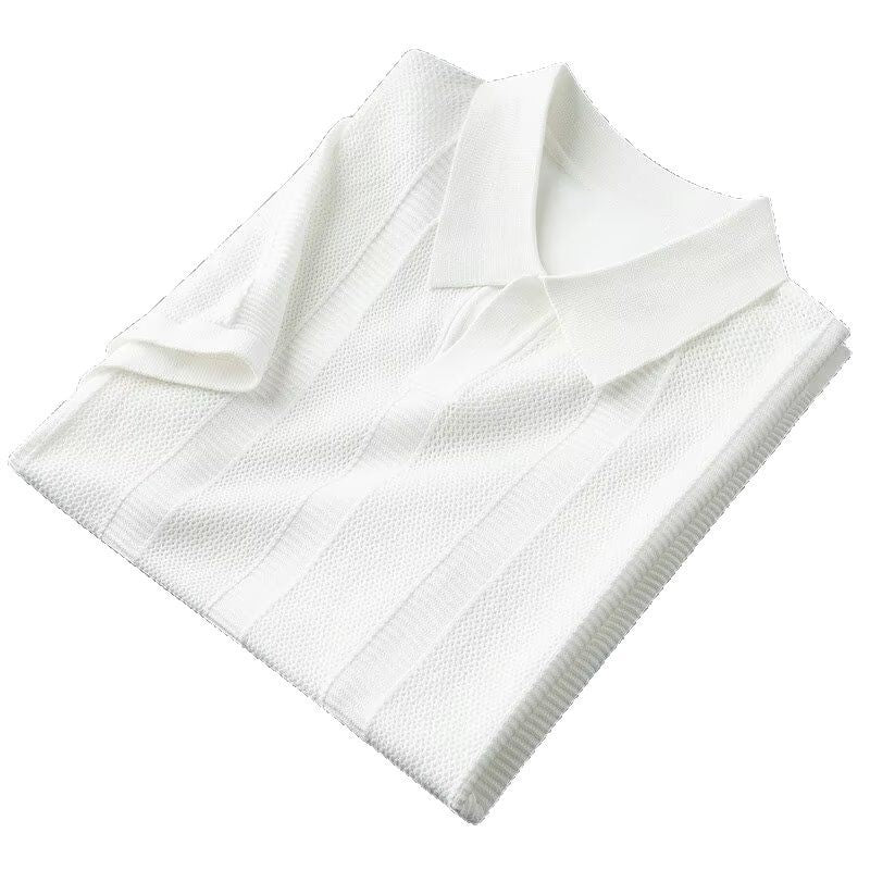 Men's Ice Silk Solid Color Short-Sleeve Top - DBMP Shop
