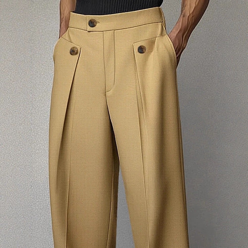 Men's Straight Anti-wrinkle Ironing-free Business Casual Pants - DBMP Shop