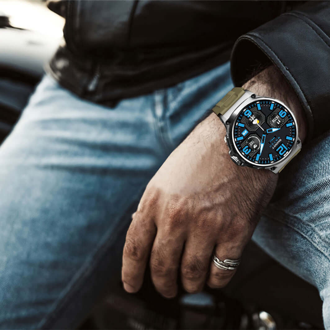 HD Large Screen Smart Watch Bluetooth Calling Heart Rate Blood Oxygen Monitoring