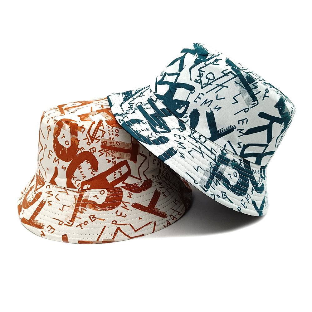 Hat Letter Graffiti Fisherman
