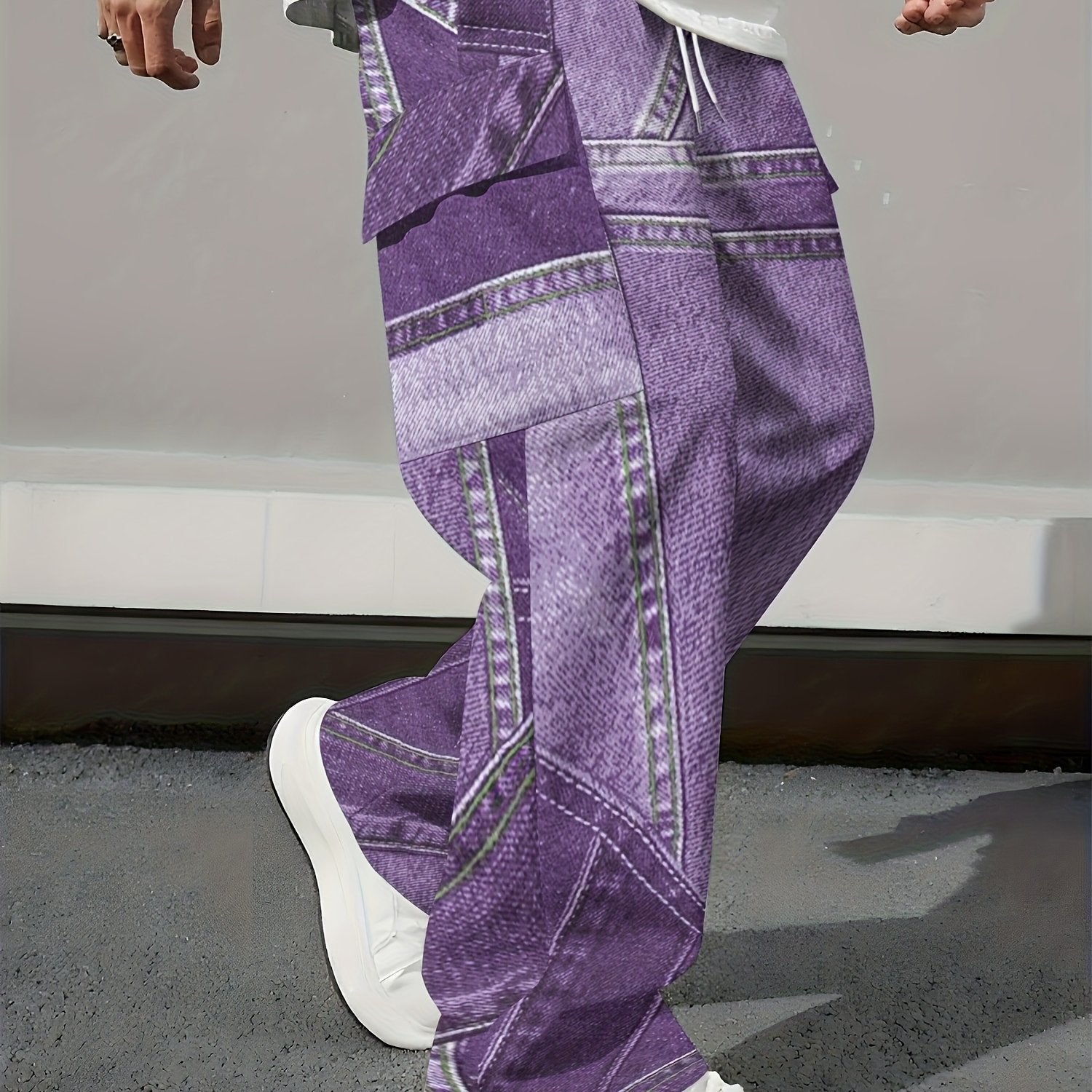 Mens Loose Fit Work Pants With A Drawstring - DBMP Shop