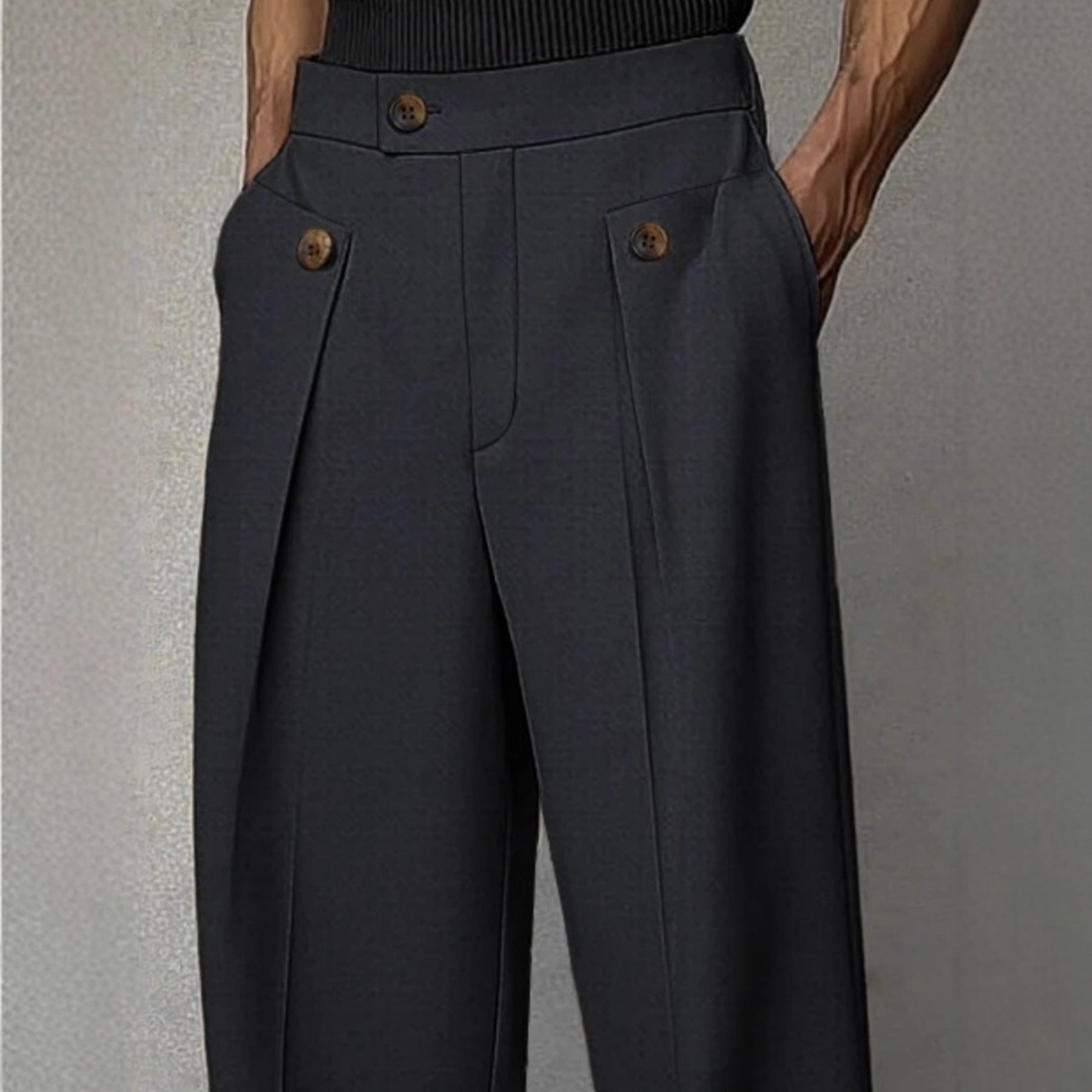 Men's Straight Anti-wrinkle Ironing-free Business Casual Pants - DBMP Shop