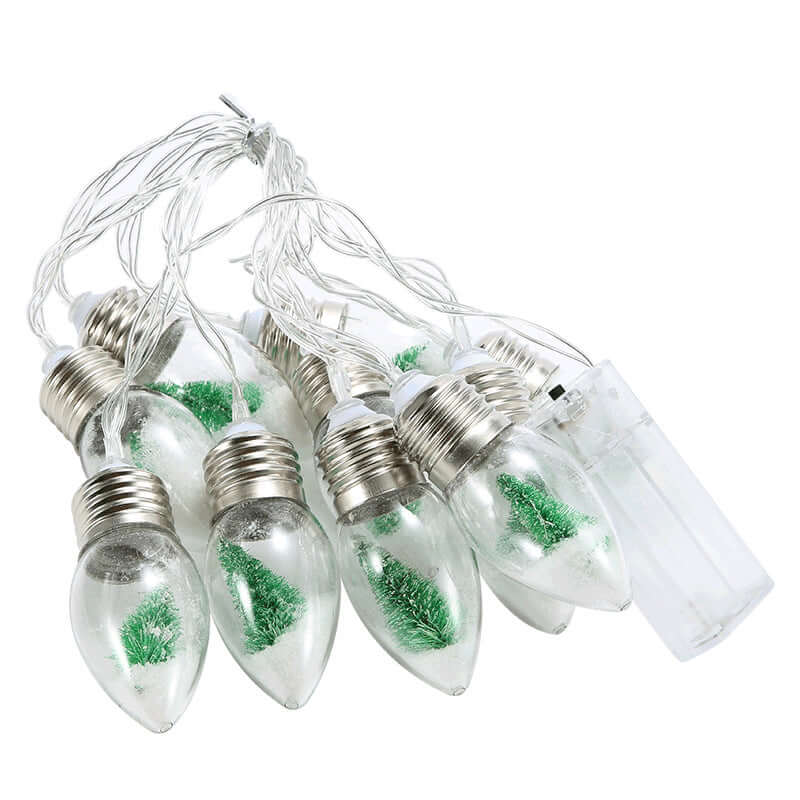 Bouteille chaînes de lumières LED avec ampoules miniatures, idéal pour décorer Noël et autres occasions festives.