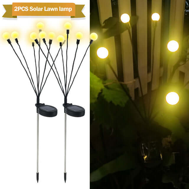 Simulation Firefly Solar Light Outdoor Garden Decoration Lawn Landscape Lamp Xmas Decor Solar LED Lights Outdoor Garden Lights - DBMP (Electronics And More Store)