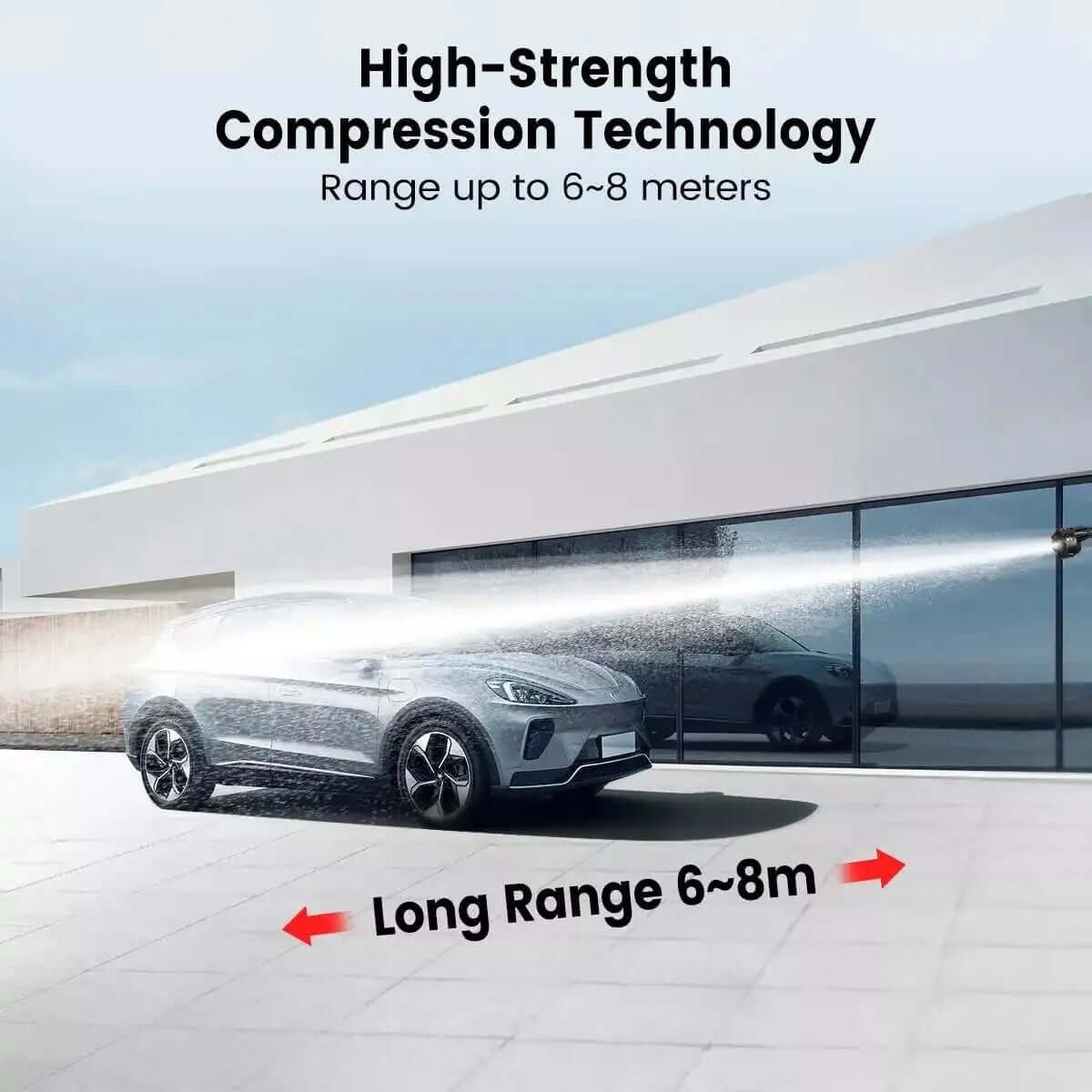 Portable Cordless Car Pressure Washer Water High Jet Wash Cleaner Gun And 2 Battery