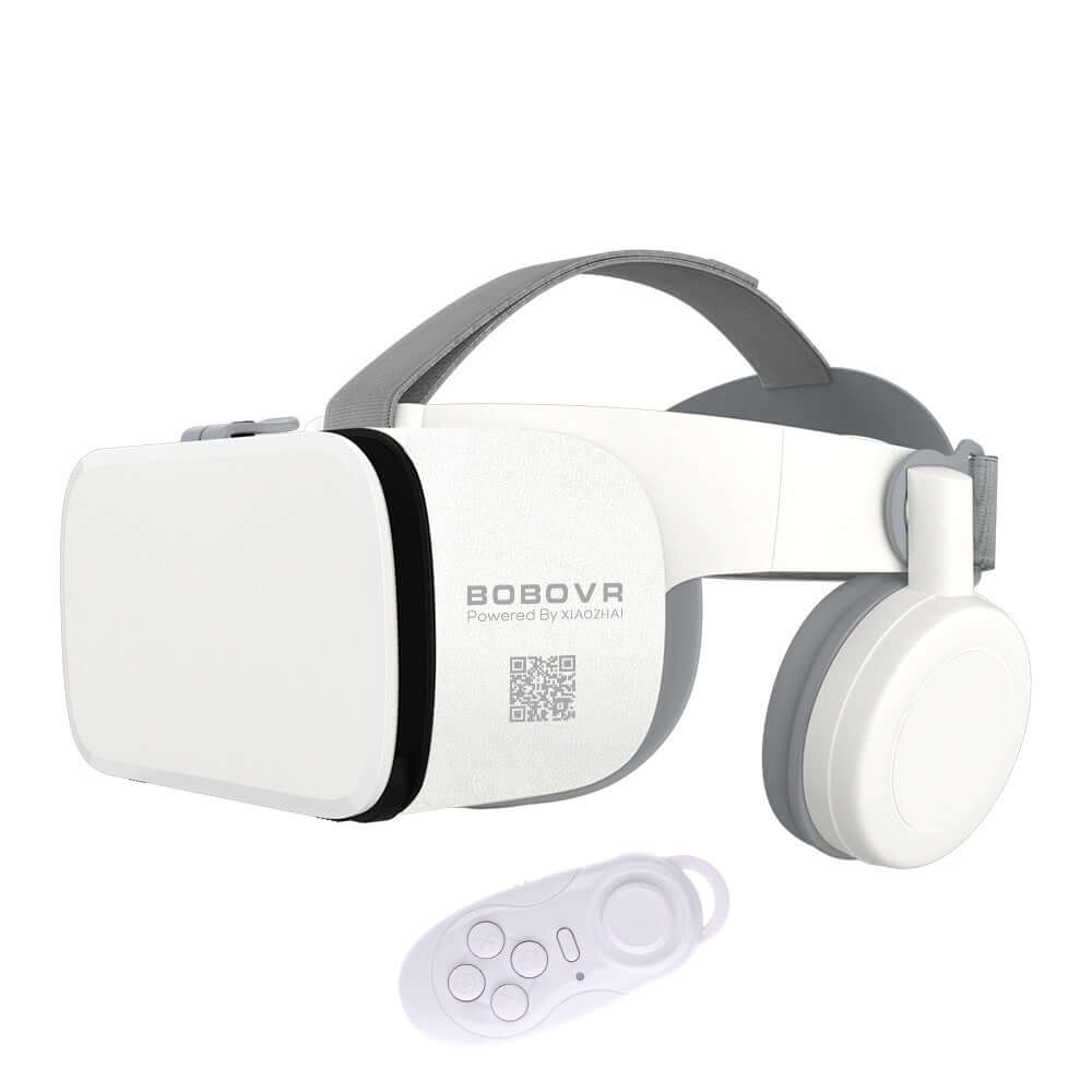 BOBO Z6 VR Bluetooth headset with remote control, immersive 3D VR glasses for a realistic virtual reality experience.