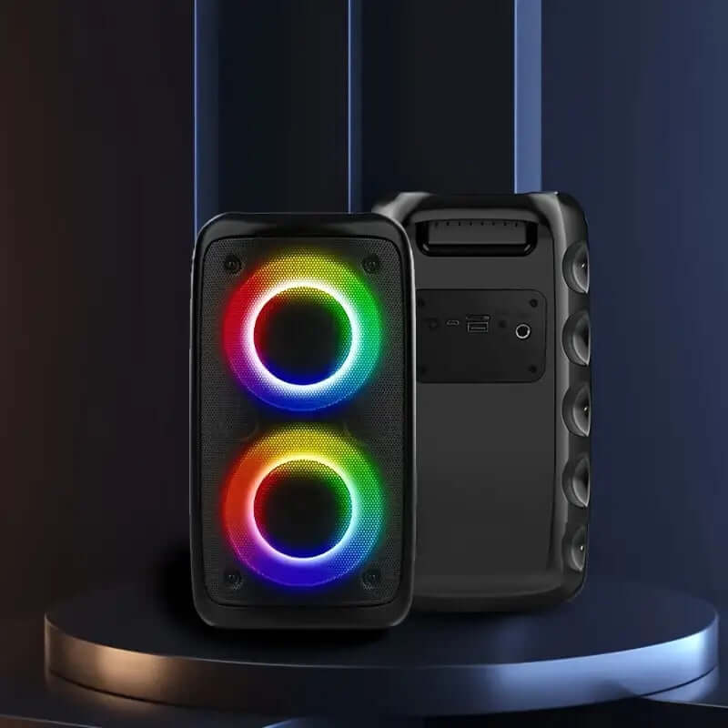 Wireless Speaker With Subwoofer, Large Boombox Speaker, Stereo Speaker, Subwoofer, Outdoor Wireless Speaker, Party Disco Light, TWS, TF, AUX - DBMP (Electronics And More Store)