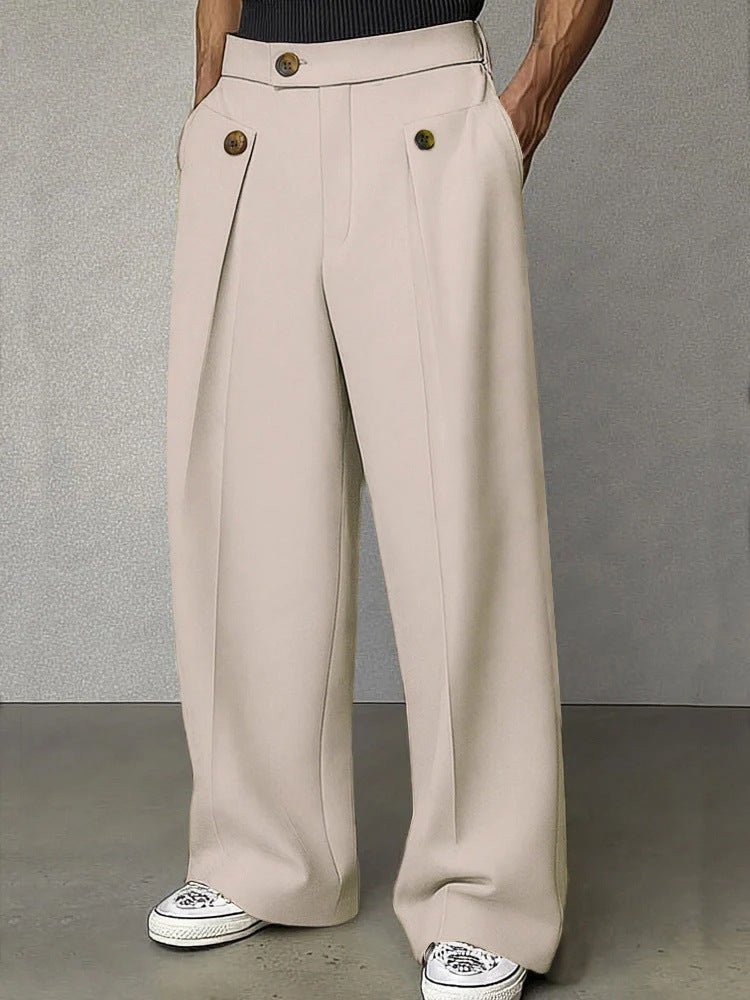 Men's Straight Anti-wrinkle Ironing-free Business Casual Pants - DBMP Shop