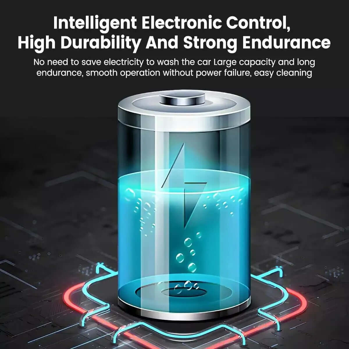 Portable Cordless Car Pressure Washer Water High Jet Wash Cleaner Gun And 2 Battery