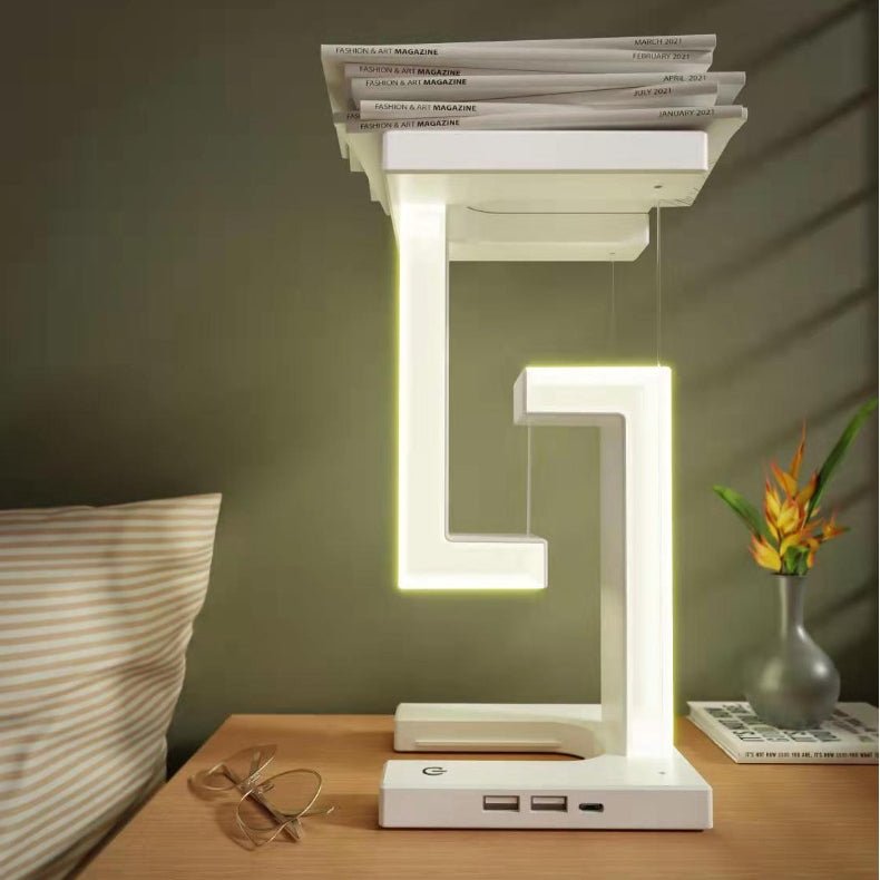 Creative Smartphone Wireless Charging Suspension Table Lamp Balance Lamp Floating For Home Bedroom - DBMP Shop