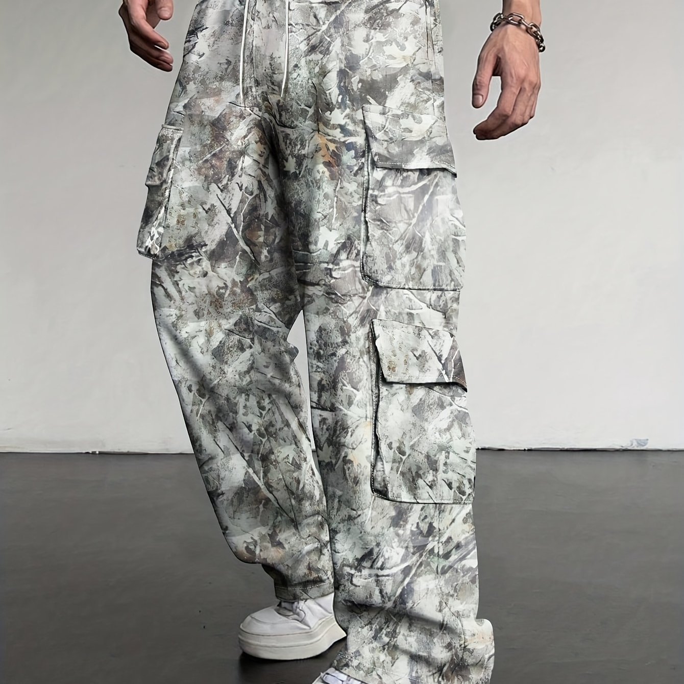 Mens Loose Fit Work Pants With A Drawstring - DBMP Shop