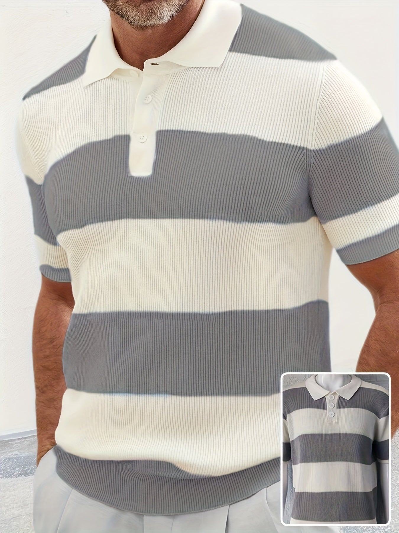 Mens Clothing Summer Fashion Lapel Sweater Short Sleeve Men Clothing Men Wears - DBMP Shop