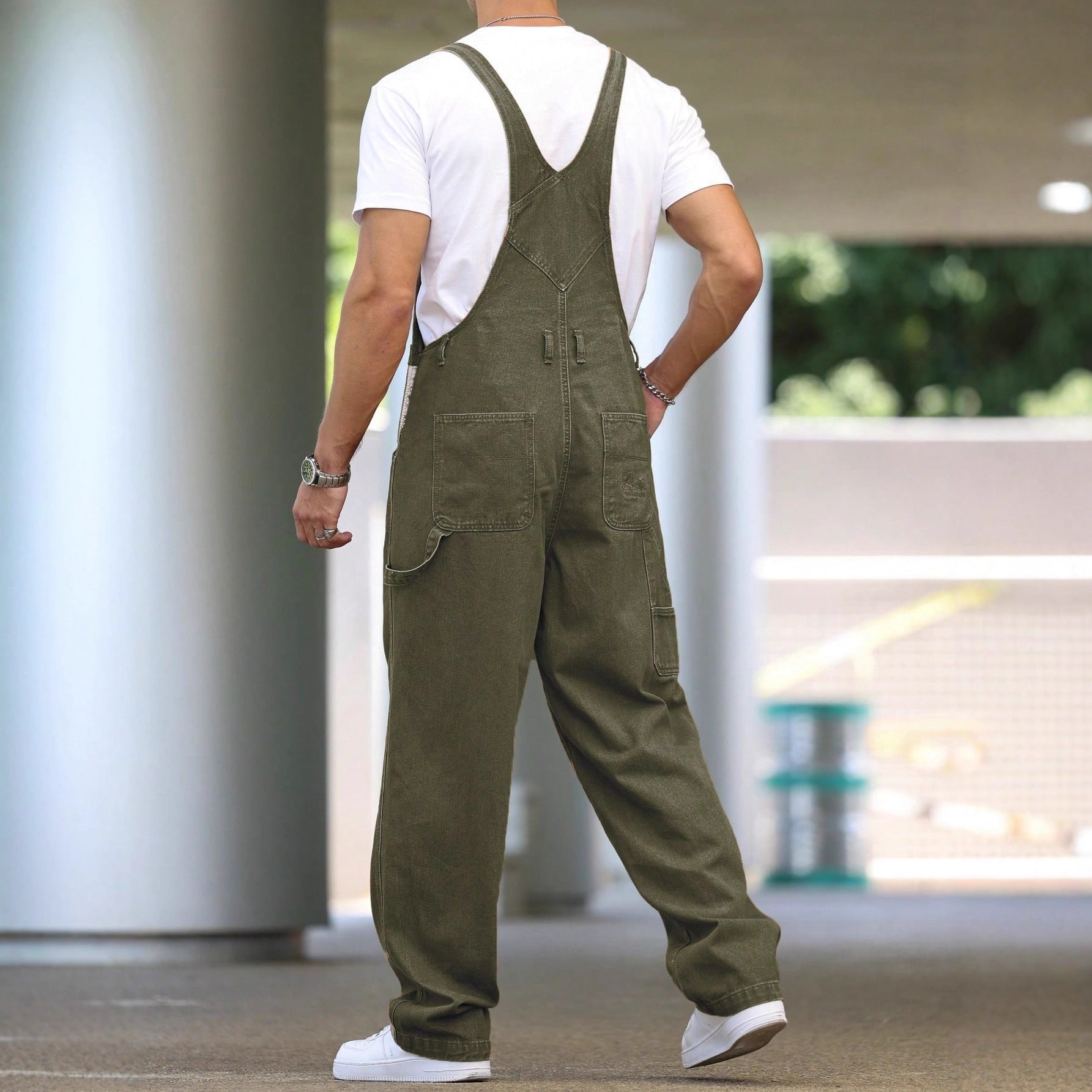 Fashionable Casual Street - style Suspender Jeans Workwear Pants - DBMP Shop