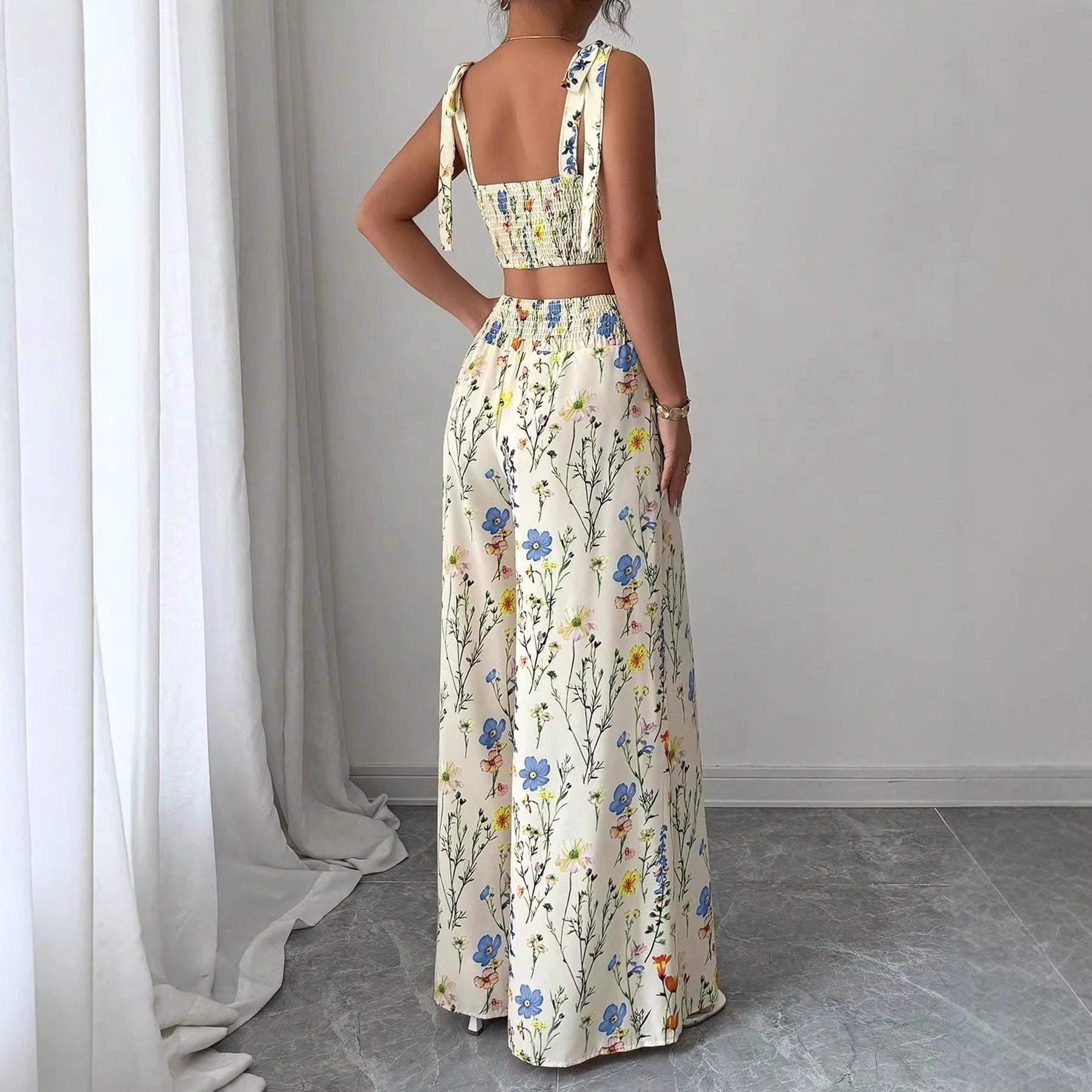 Printed Camisole Womens Top And Pants Set - DBMP (Electronics And More Store)