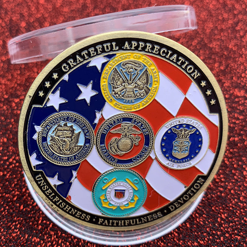 Ancient Bronze Commemorative Coins Of Flying Eagle