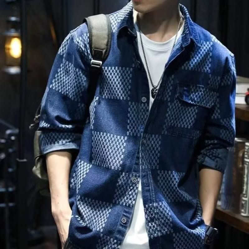 American Casual Pu Shuai Denim Shirt Coat - DBMP (Electronics And More Store)