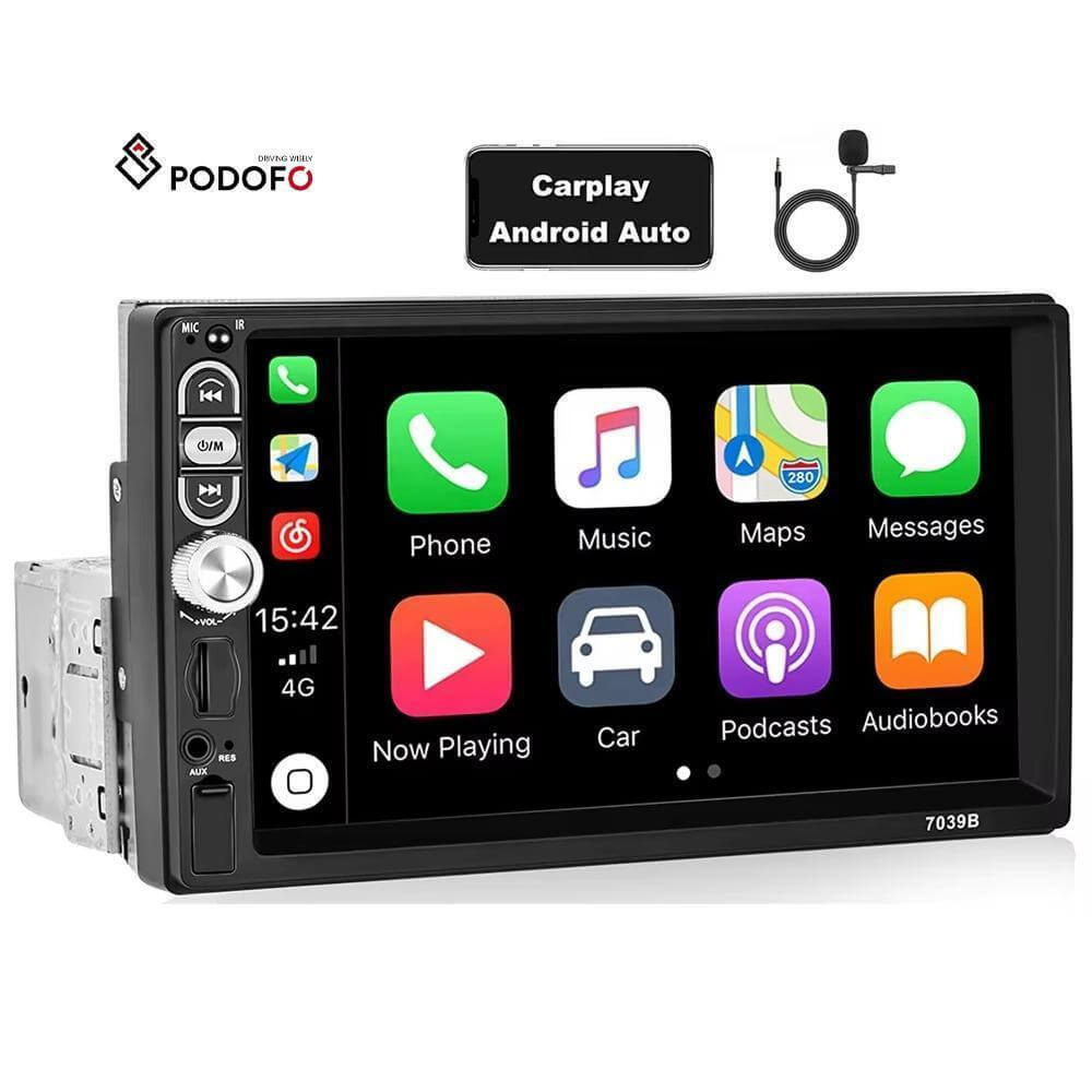 7 - inch Single - din Car Stereo, Single - din Car Radio And MP5 Player Supporting Carplay Android Auto - DBMP (Electronics And More Store)