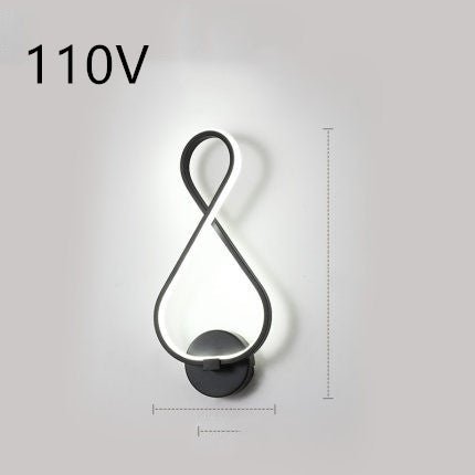 led wall lamp nordic minimalist bedroom bedside lamp - DBMP Shop