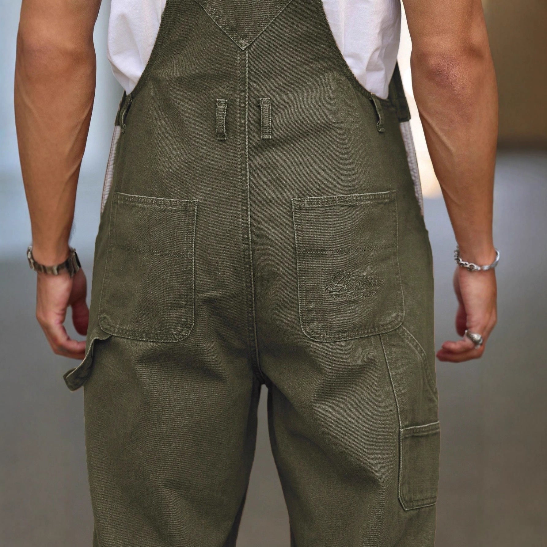 Fashionable Casual Street - style Suspender Jeans Workwear Pants - DBMP Shop
