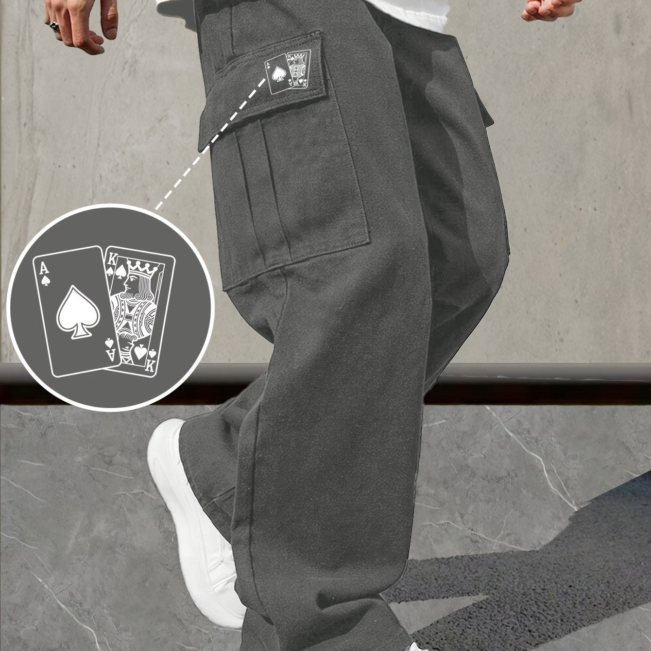 Mens Loose Fit Work Pants With A Drawstring - DBMP Shop
