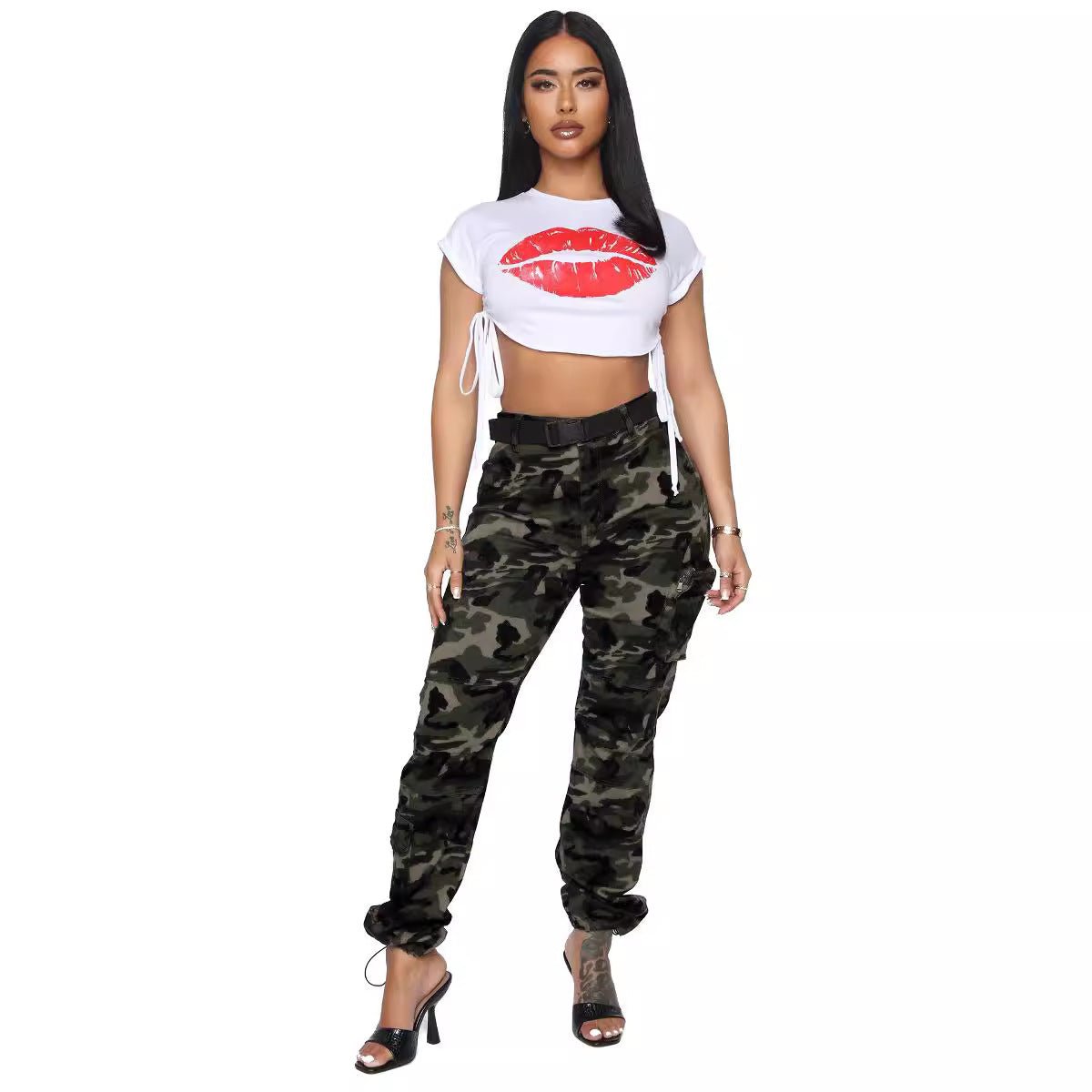 Denim Camouflage Cargo Pants Jeans Casual - DBMP Shop