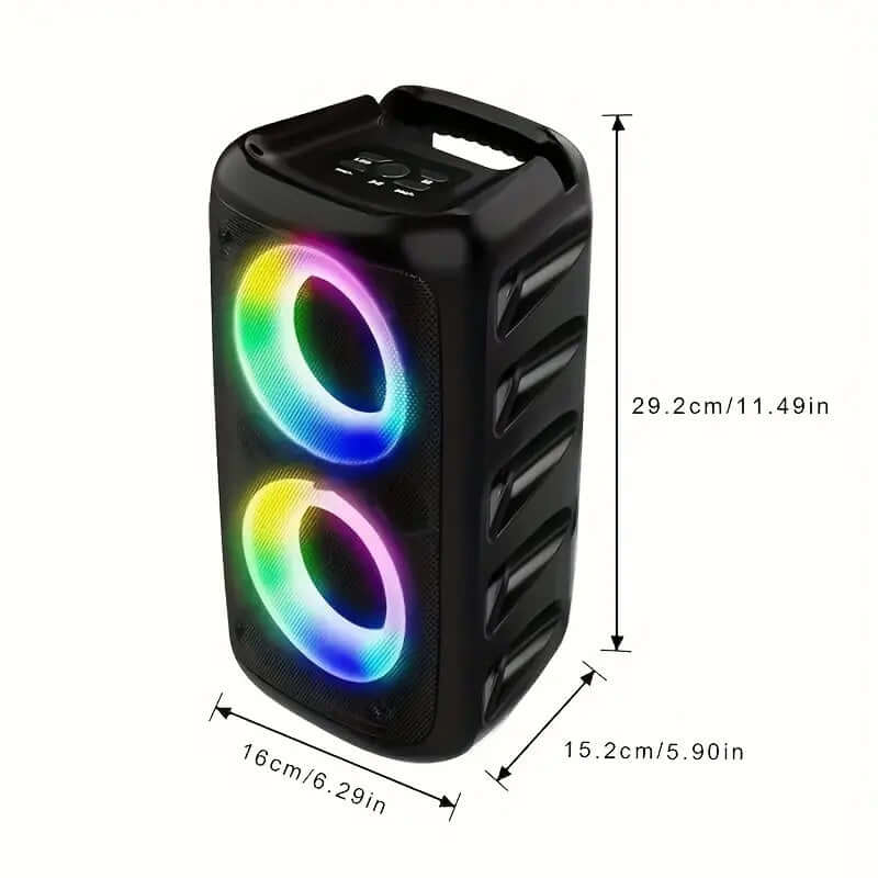 Wireless Speaker With Subwoofer, Large Boombox Speaker, Stereo Speaker, Subwoofer, Outdoor Wireless Speaker, Party Disco Light, TWS, TF, AUX - DBMP (Electronics And More Store)