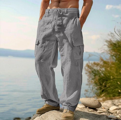 Men's Four Seasons Thin Loose Casual Wide-leg Pants - DBMP Shop