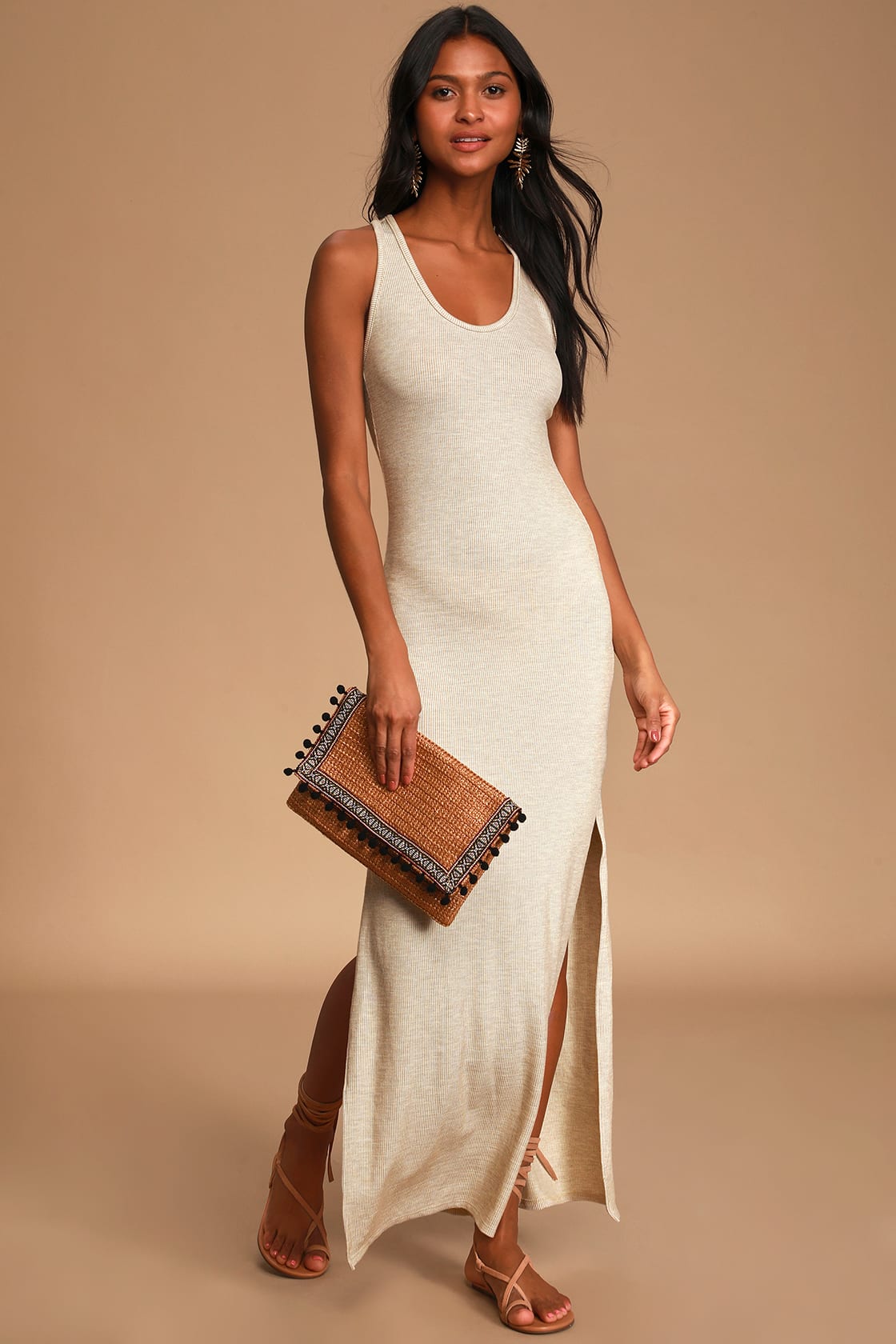 Loose But Elegant Rib Sleeveless Dress