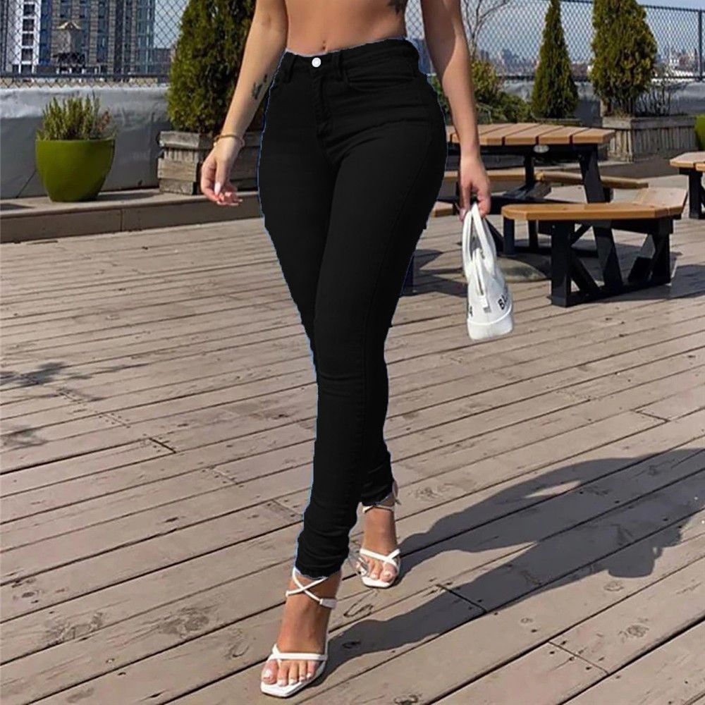 Sexy Peach Hip Skinny Jeans For Women - DBMP Shop